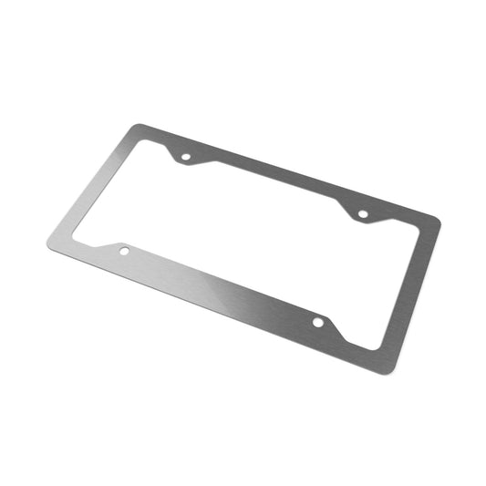 Back Of Mean One Metal License Plate Frame