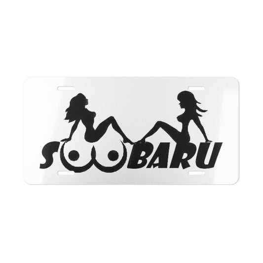 Soobaru Mudflap Girls Vanity License Plate
