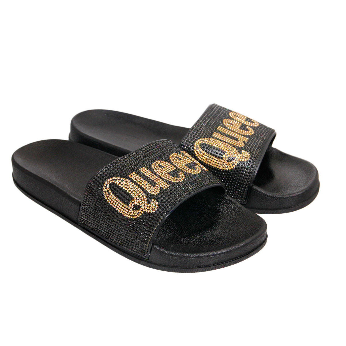 Size 10 Queen Black Slides