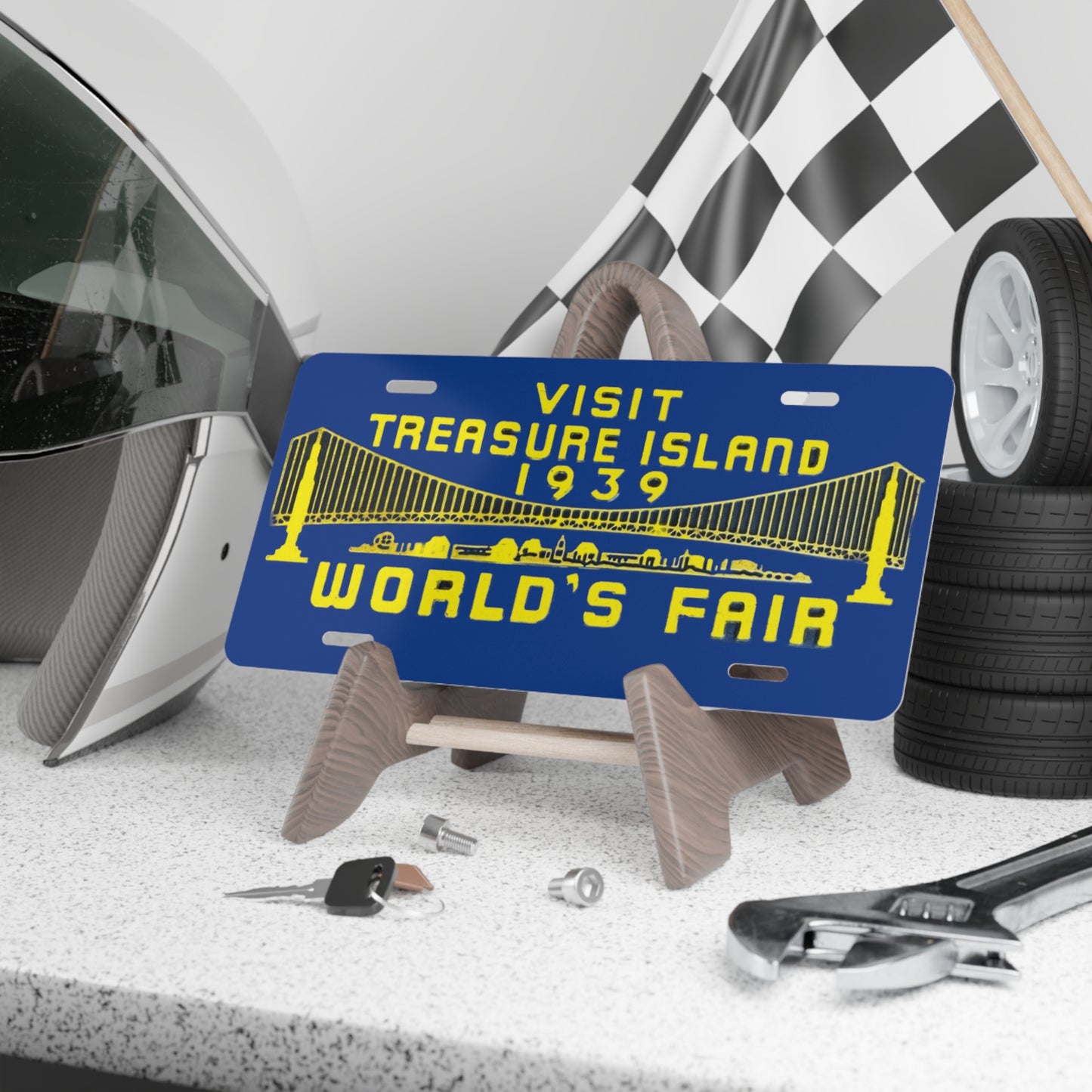 1939 Worlds Fair License Plate Replica