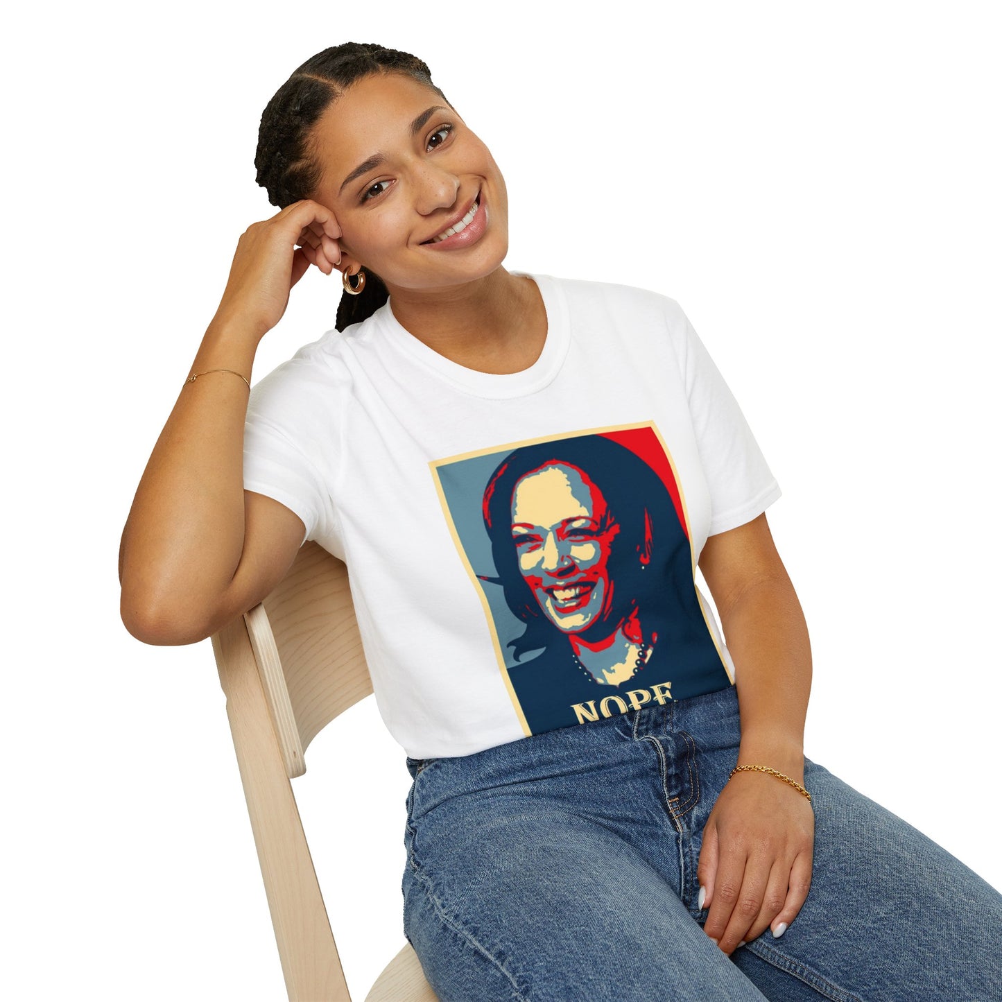 Kamala Harris NOPE Unisex Softstyle T-Shirt