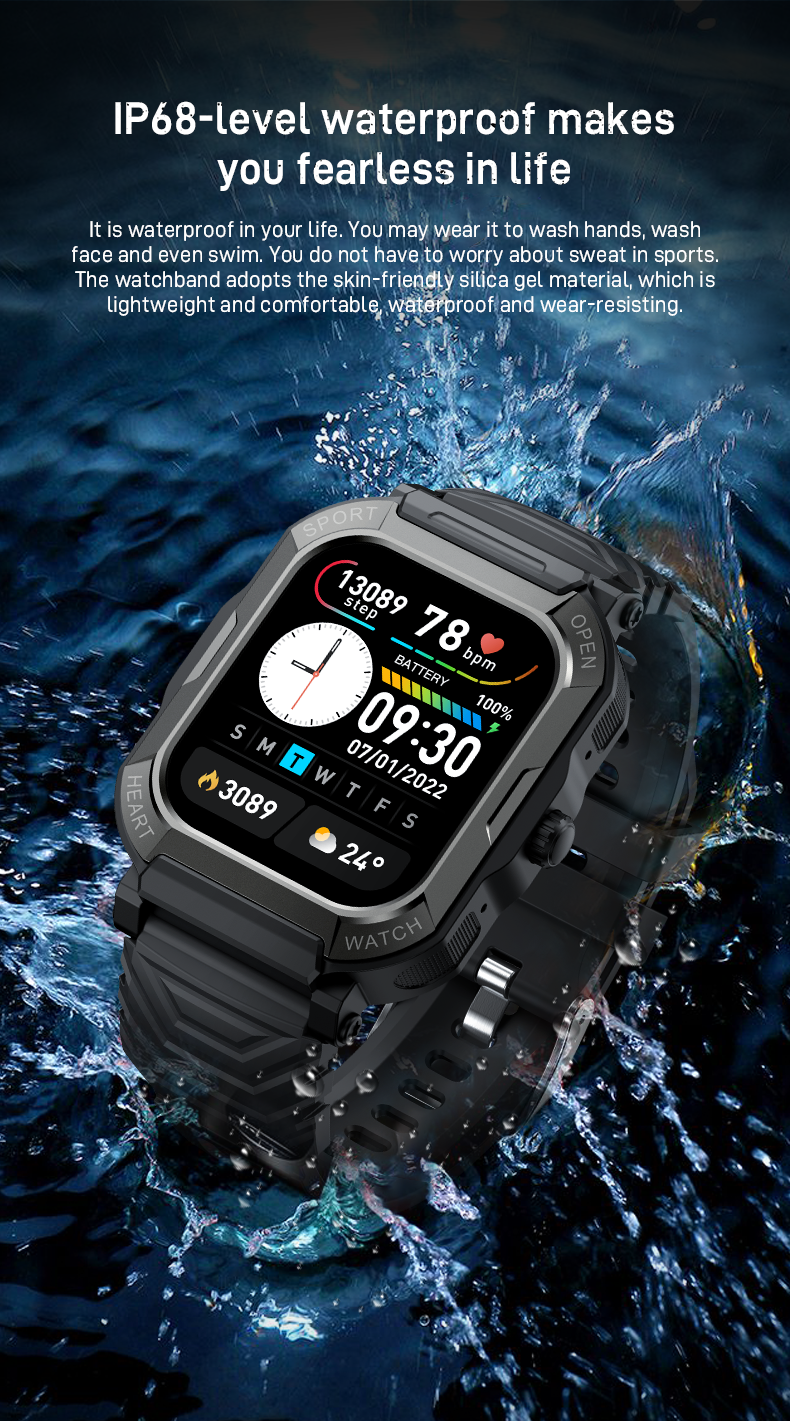 Smartex Rugged Waterproof Smart Watch