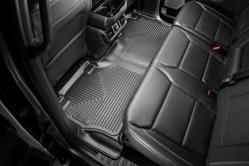 Husky Liners 21-23 Ford F-150 CC SC X-Act Contour Front & Second Row Seat Floor Liners - Black