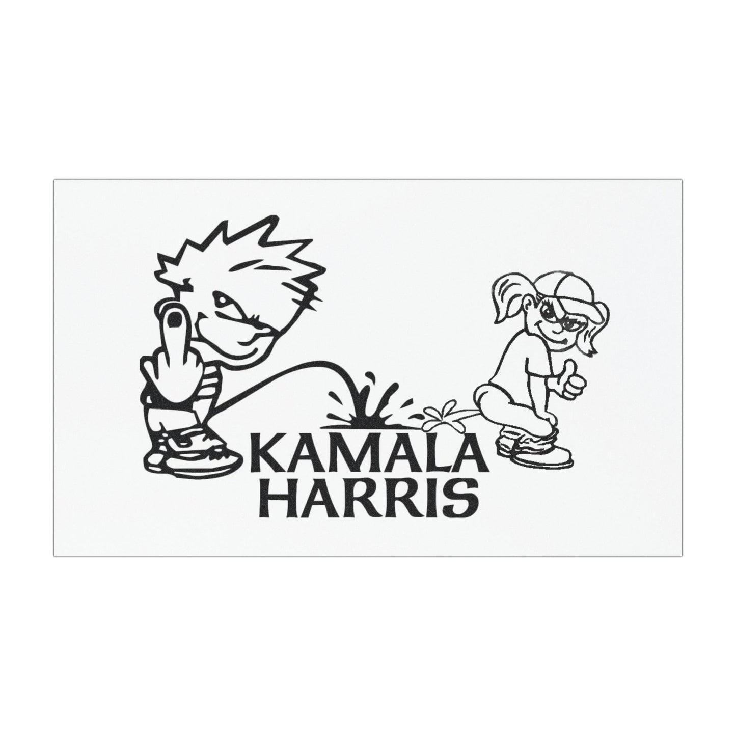 Pee On Kamala Harris Car Magnets