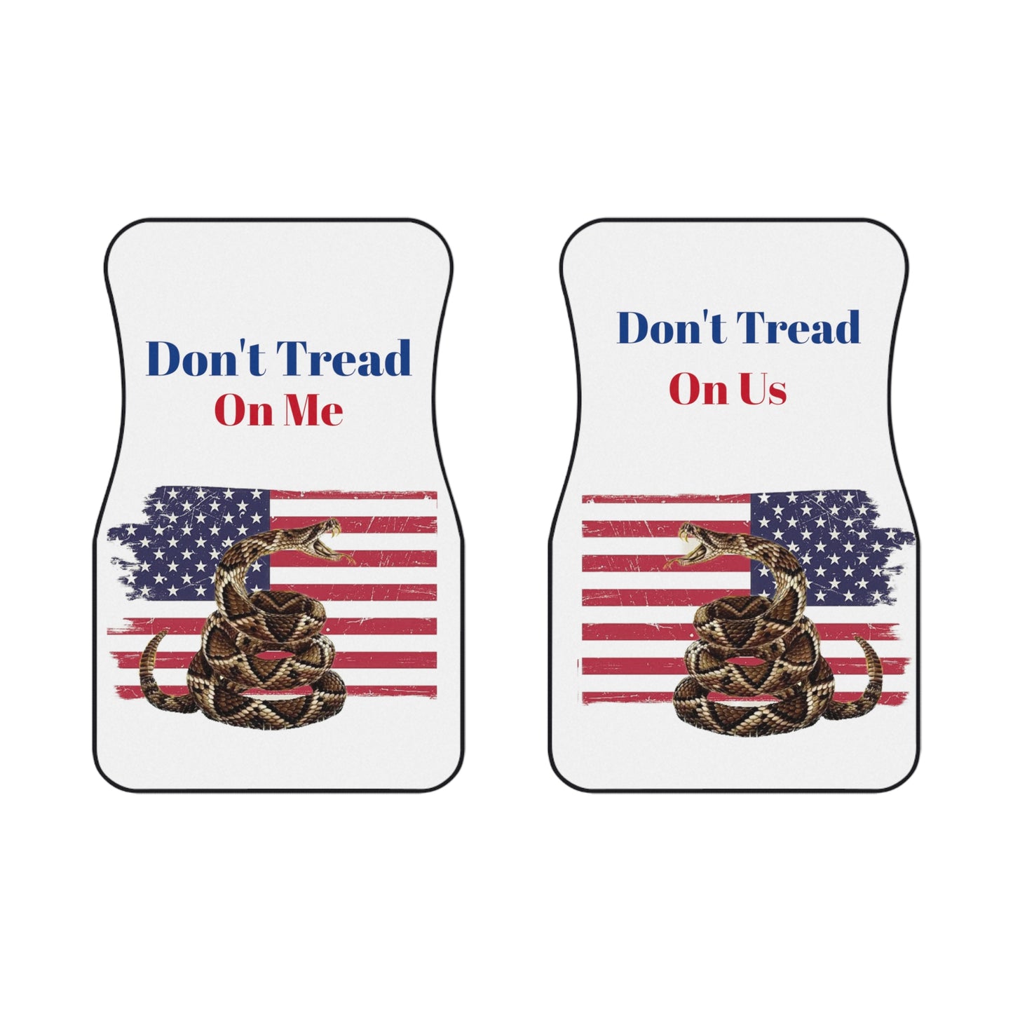 Don' Tread On Me Car Floor Mats (2x Front)