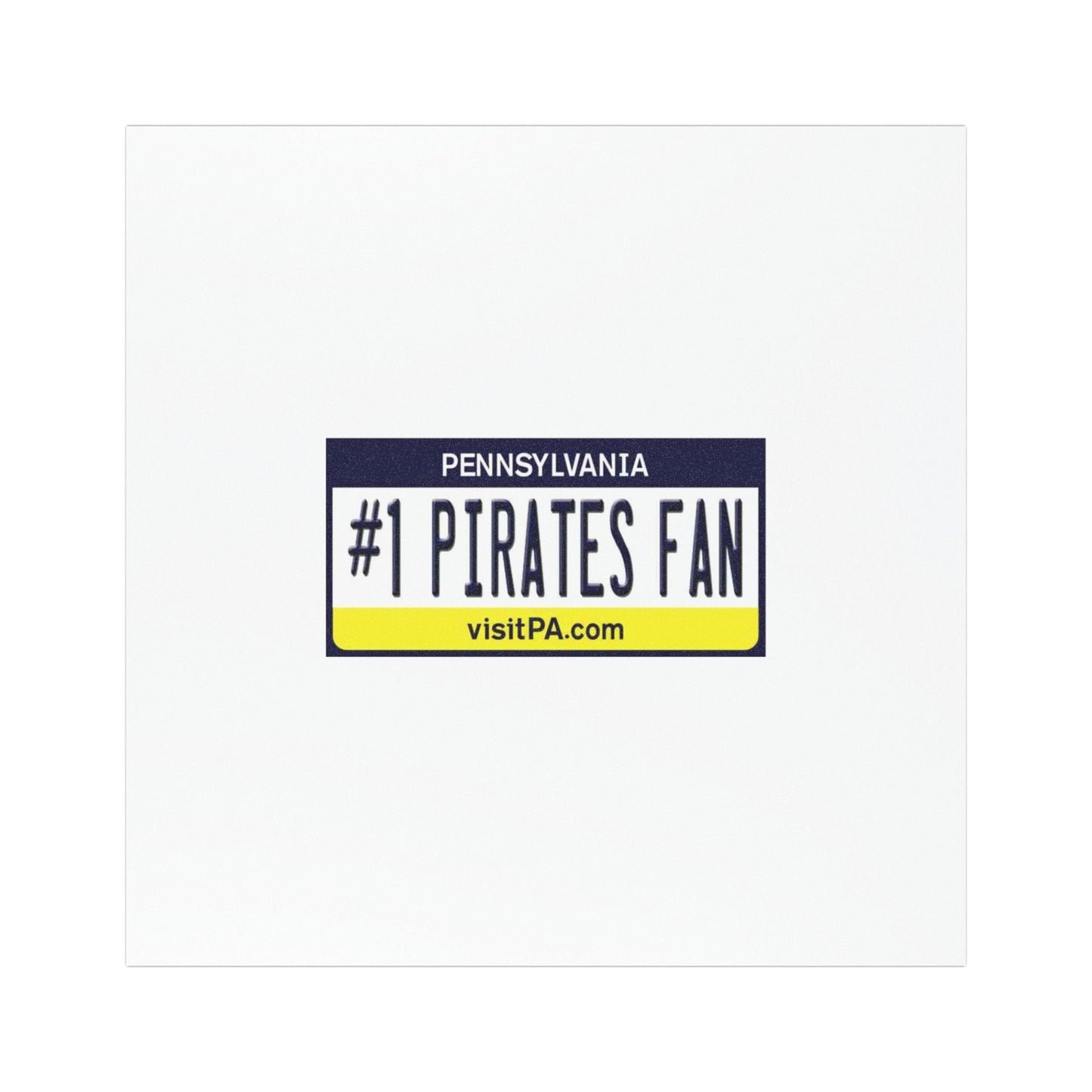 #1 Pirates Fan Car Magnet