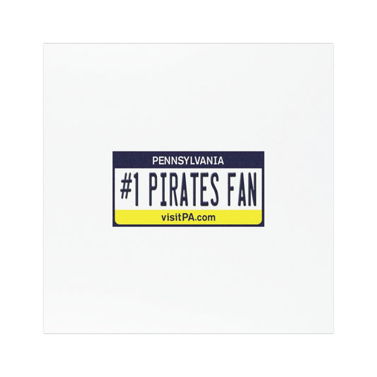 #1 Pirates Fan Car Magnet