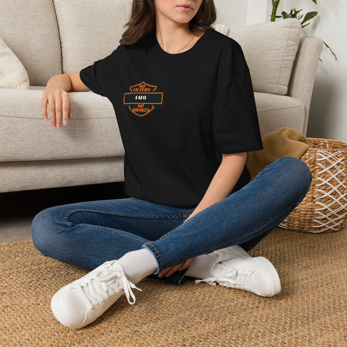 Faded Harley-Inspired Motorcycle T-Shirt FAFO