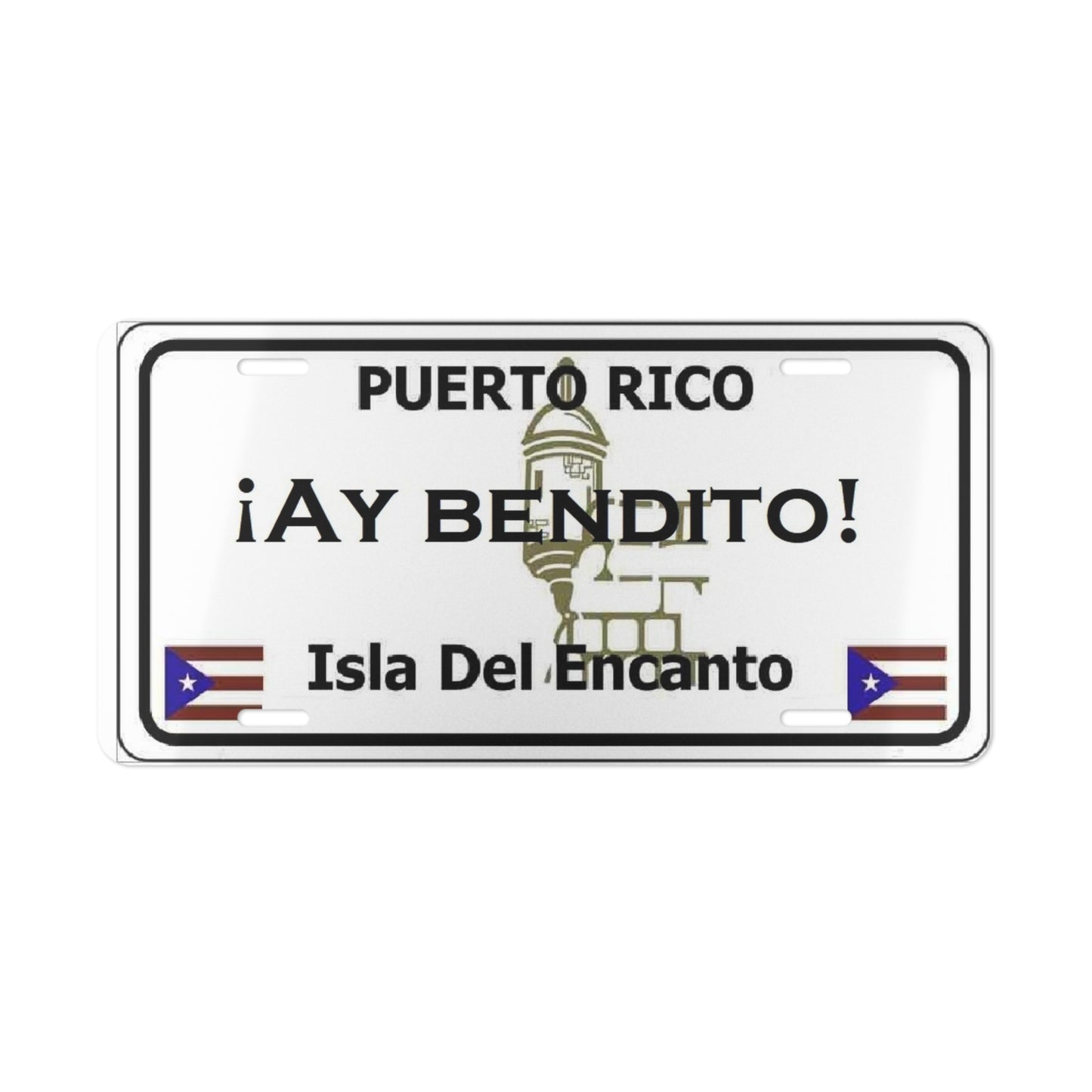 Ay- Bendito Puerto Rico Style Vanity License Plate