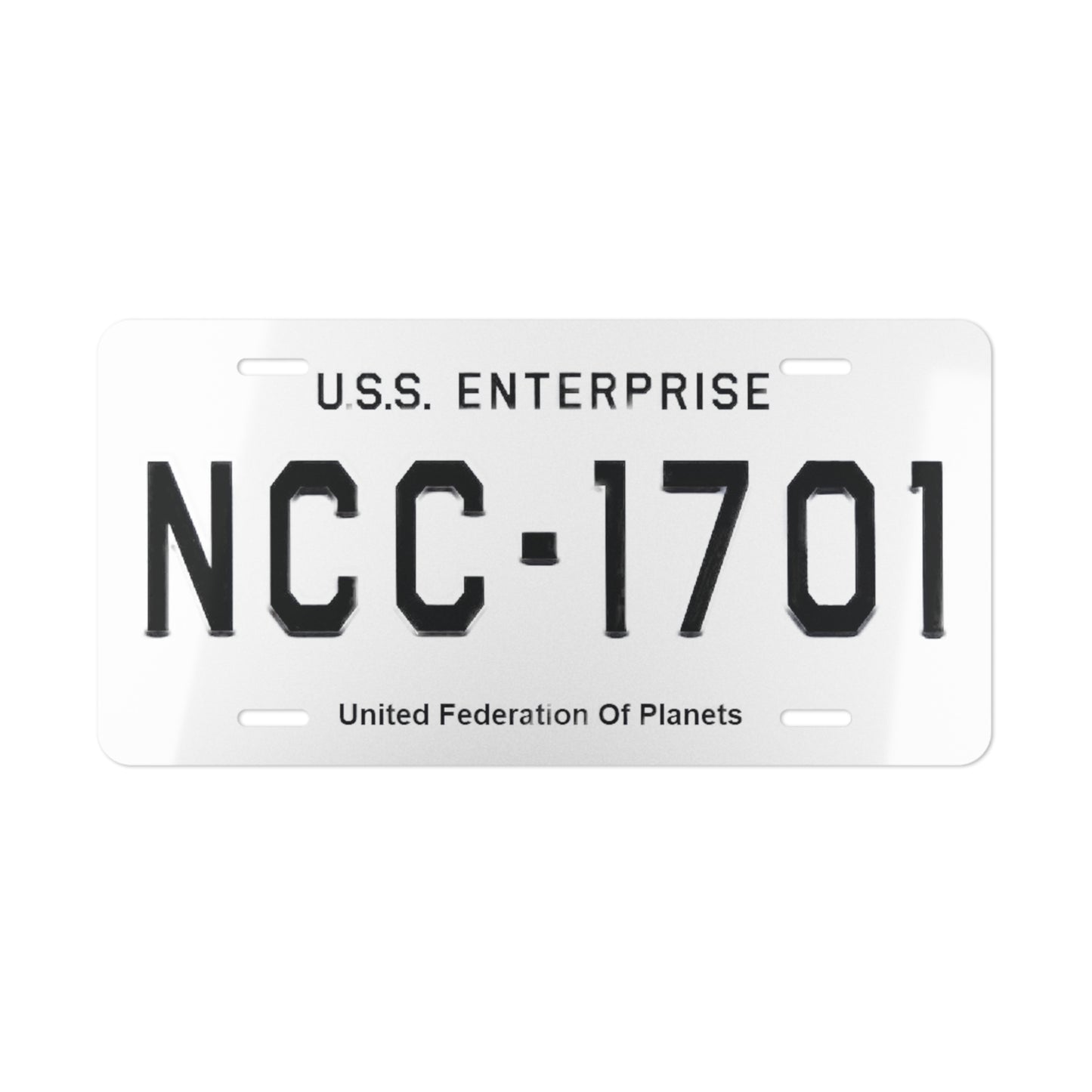 USS Enterprise United Federation Of Planets Vanity License Plate