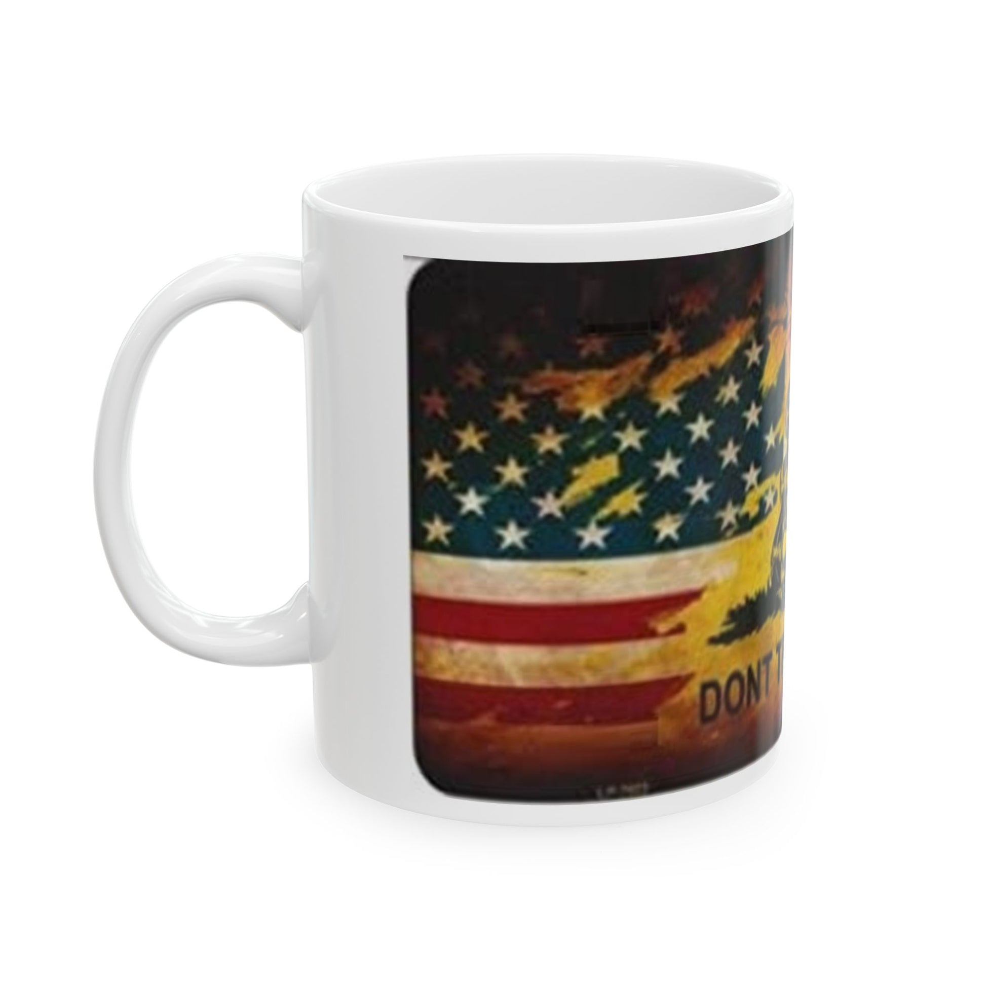 Right Angle Do Not Tread On Me US Flag 11 Oz. Ceramic Mug