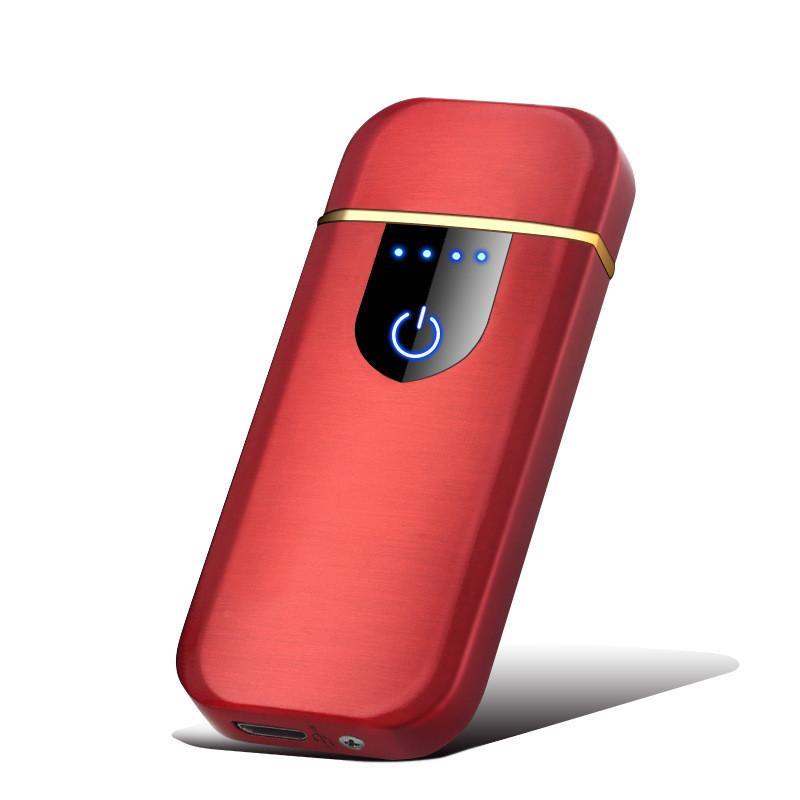 Touch Electric lighters Plasma Lighters Dual arc Lighter USB lighters Flameless Rechargeable Lighter Windproof Lighter Electric lighters for Camping,Starter, Hunting, Backpacking, Hiking Gadget For Men