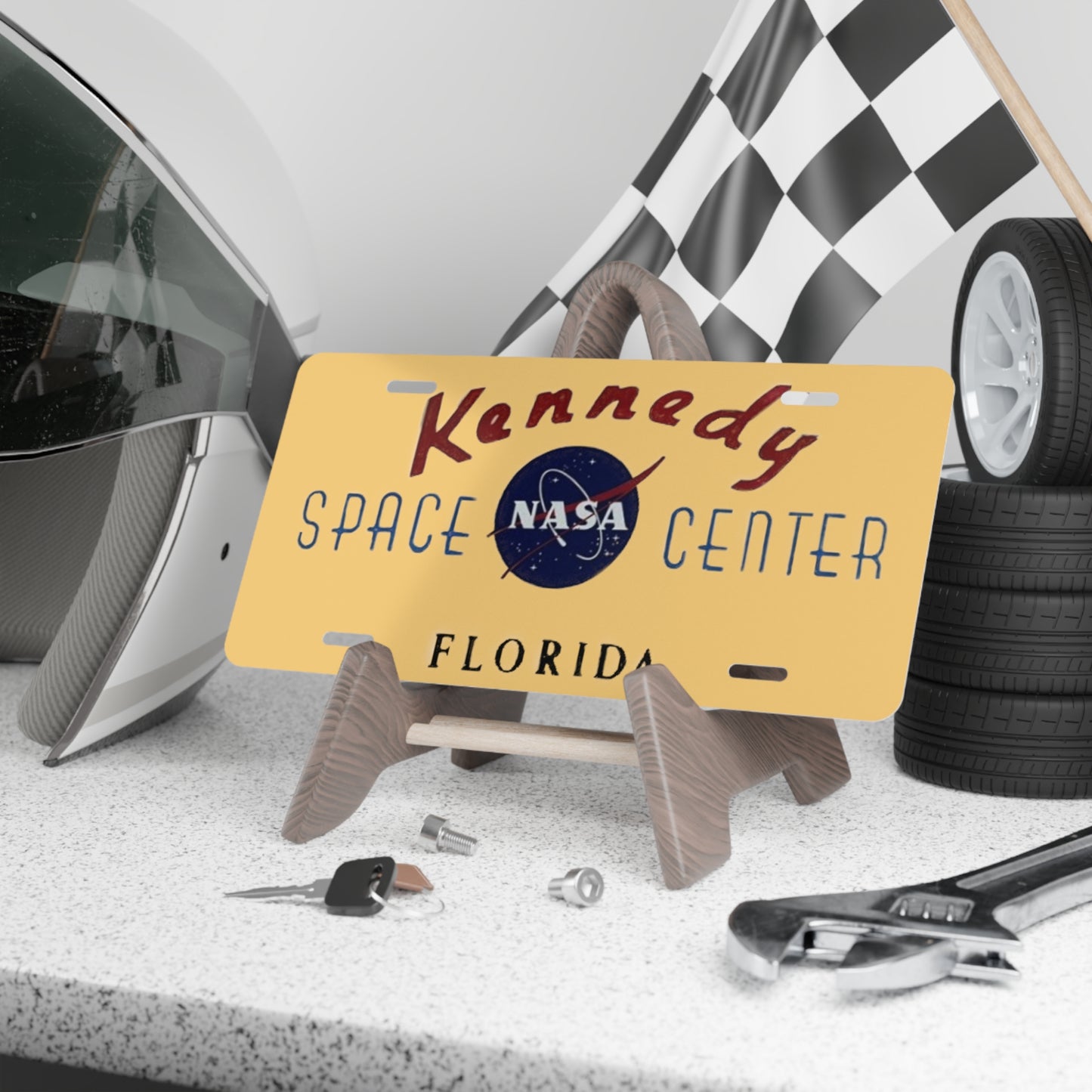 NASA Kennedy Space Center License Plate Replica