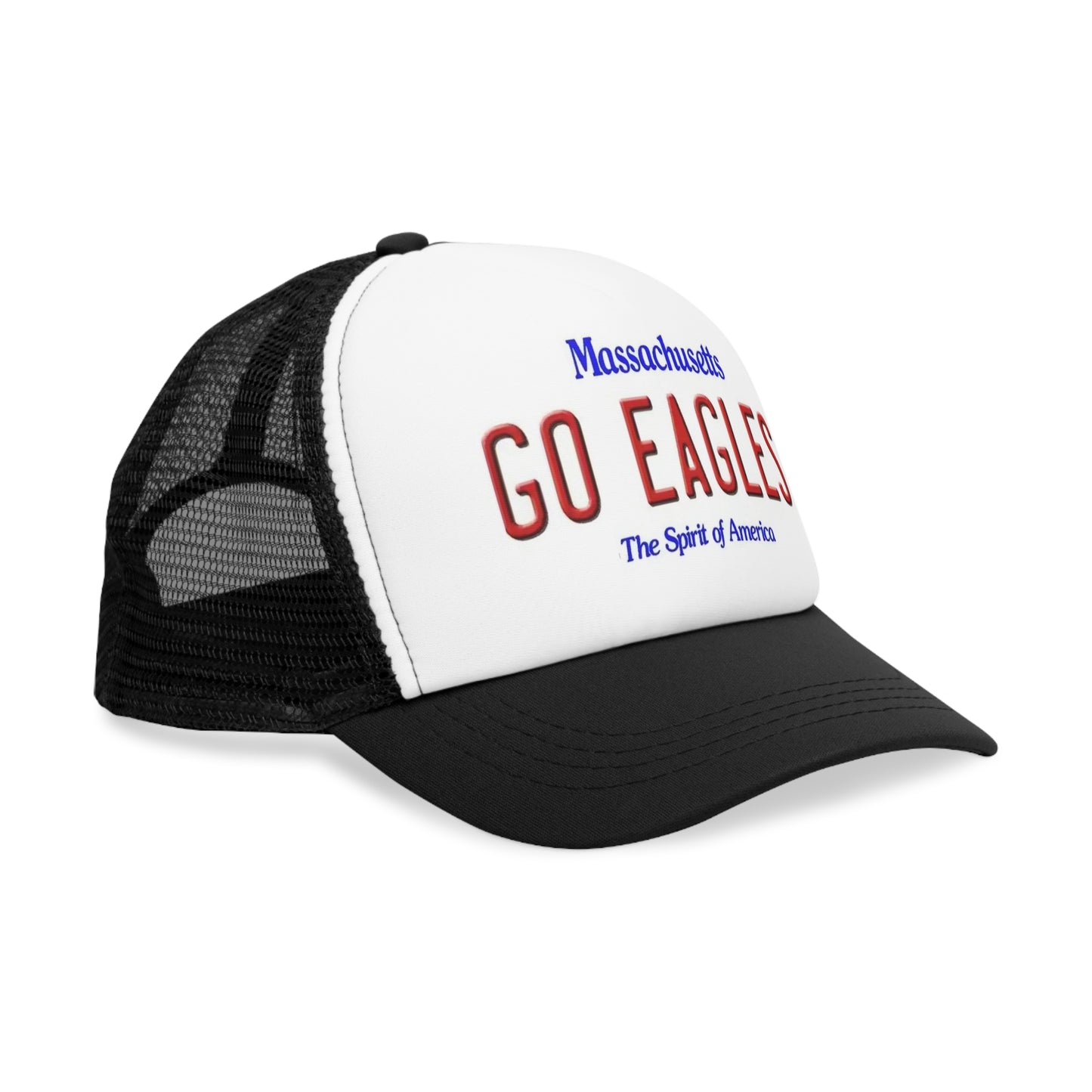 Side View Go Eagles Massachusetts Mesh Cap