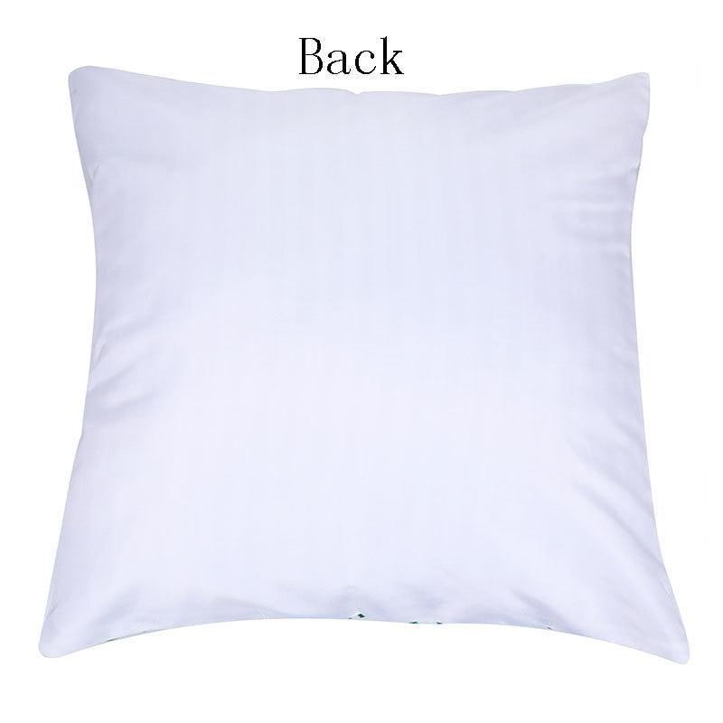 1Pcs Blue Christmas Tree Deer Santa Claus Pattern Polyester Cushion Cover Merry Christmas Throw Cushion Covers Tree Reindeer Star Pillow Case For Party Home Decoration Decorative Sofa Home Decor Pillowcover 45x45cm