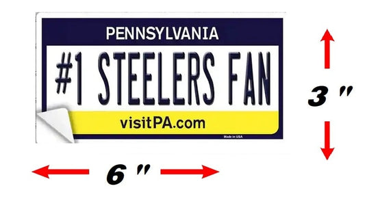 #1 Steelers Fan Bumper Sticker