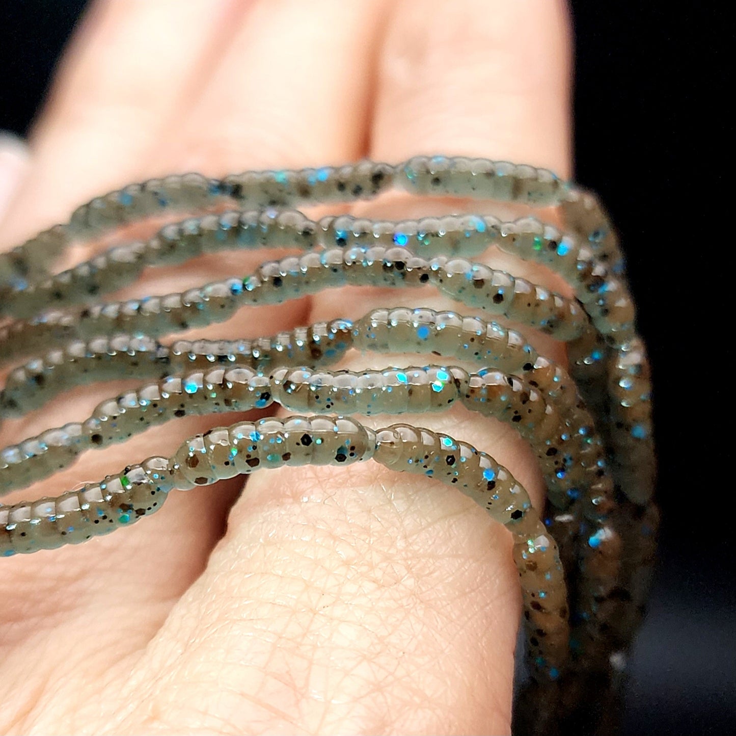 Micro Maggot Fly Larvae in a hand
