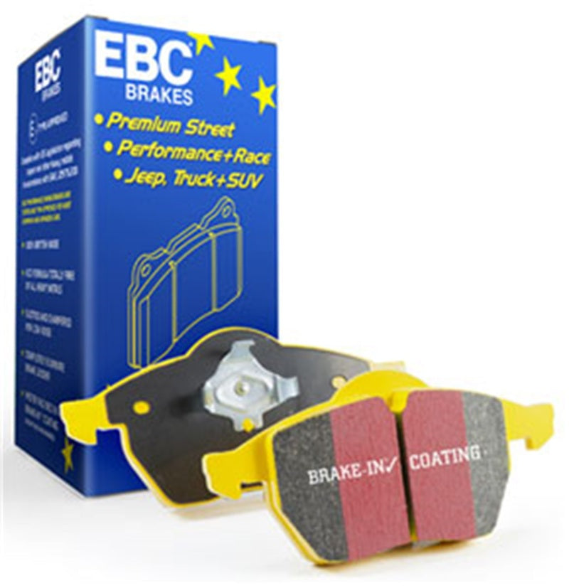 EBC Brakes premium street performance brake pads with packaging on a white background