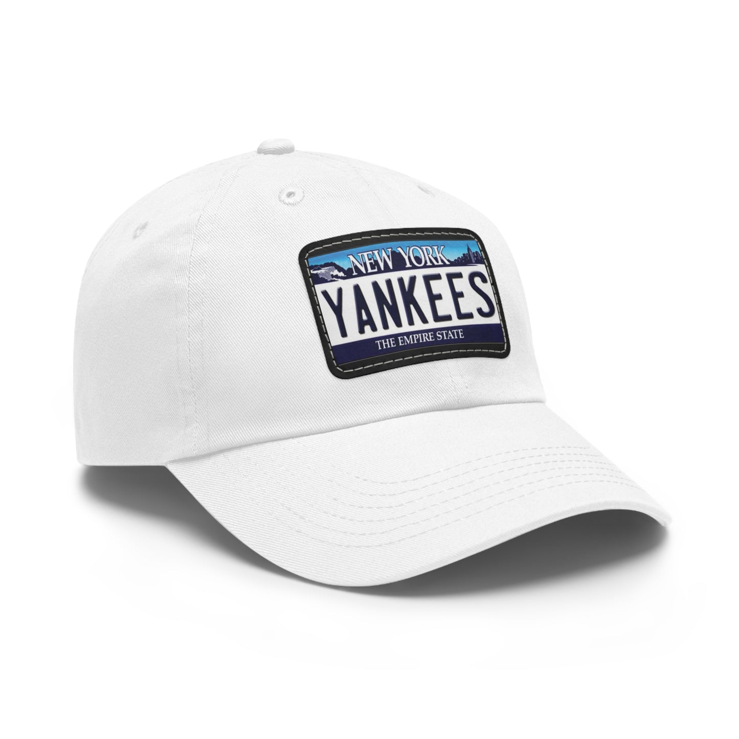 Yankees Ball Cap with NY License Plate Facsimile on Leather Patch