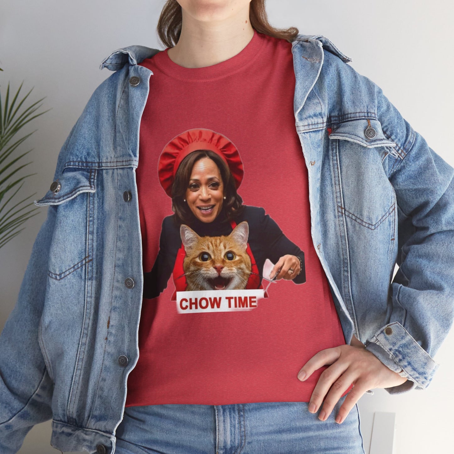 Kamala Harris Chow Time Unisex Heavy Cotton Tee