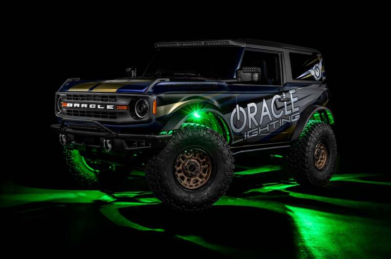 Modular truck with Oracle Lighting branding on a dark background