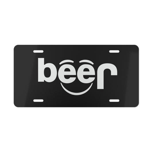 Jeep Beer Black Vanity License Plate