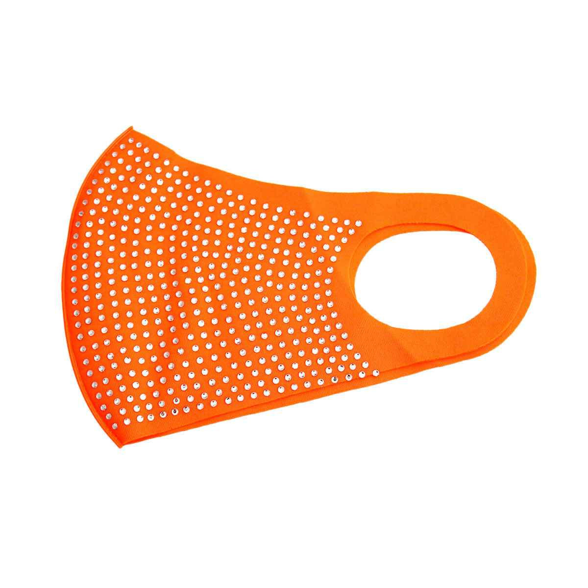 Neon Orange Sparkly Face Mask