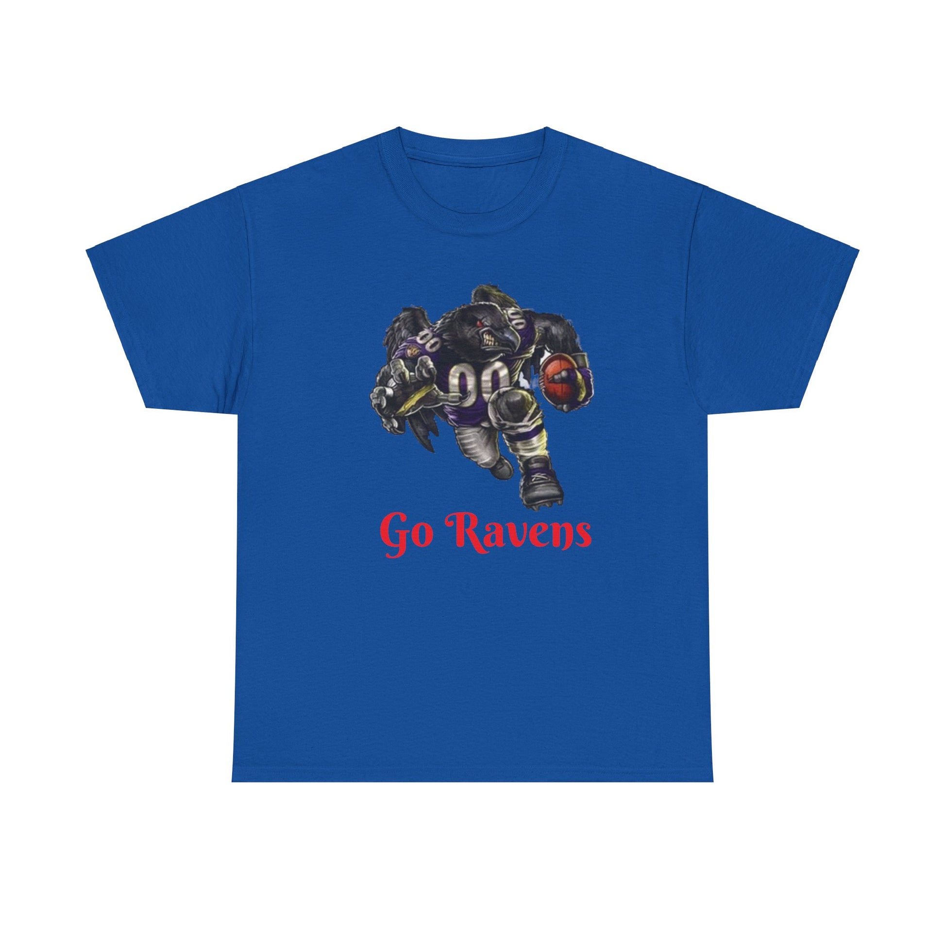 Royal Blue Go Ravens Fans Tee Shirt