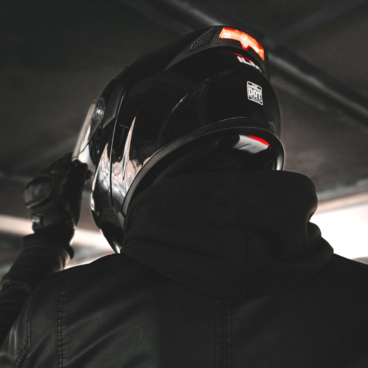 ILM Motorcycle Modular Full Face Helmet Model 902LED