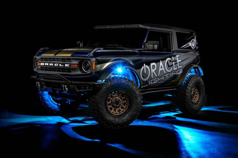 Modular truck with Oracle Lighting branding on a dark background