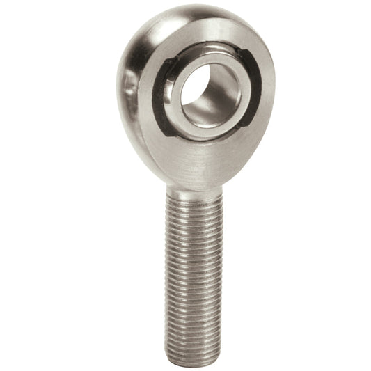 Metal eye bolt on a white background