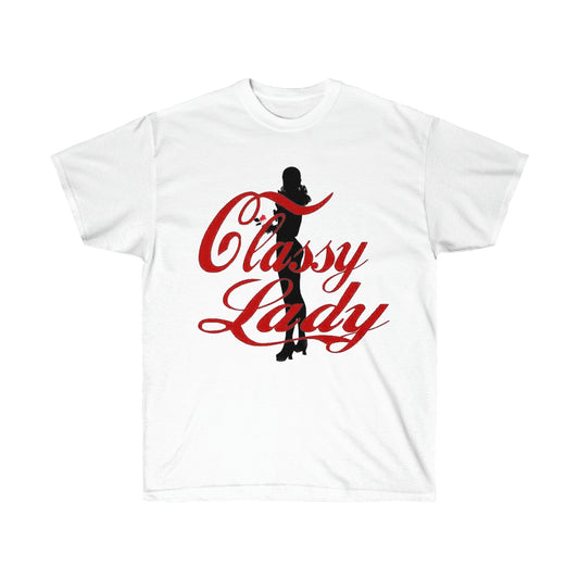 Classy Lady Unisex Ultra Cotton Tee in White