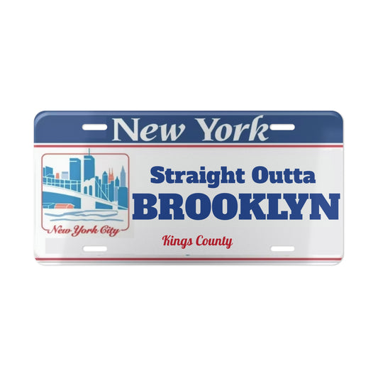 Straight Outta Brooklyn Vanity License Plate