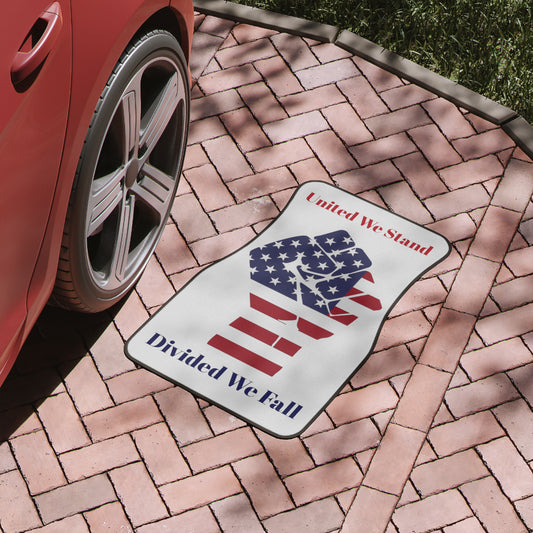 United We Stand American Flag Car Floor Mat,