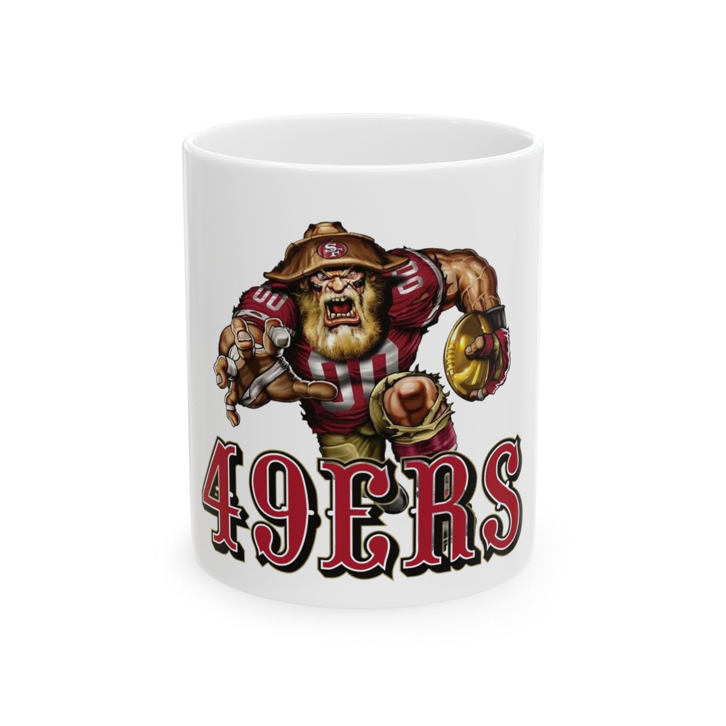 Mug - 49ers Mascot Player Football Ceramic Mug