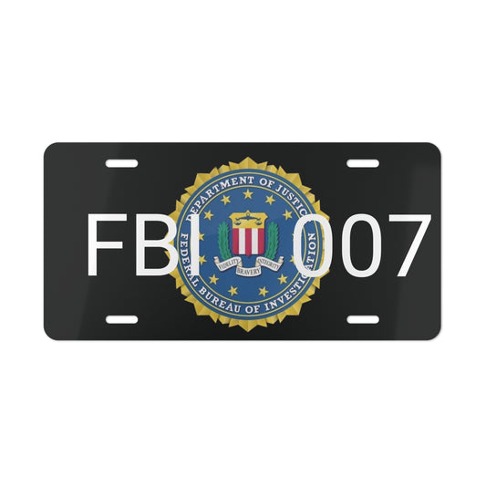 FBI - 007 Vanity License Plate