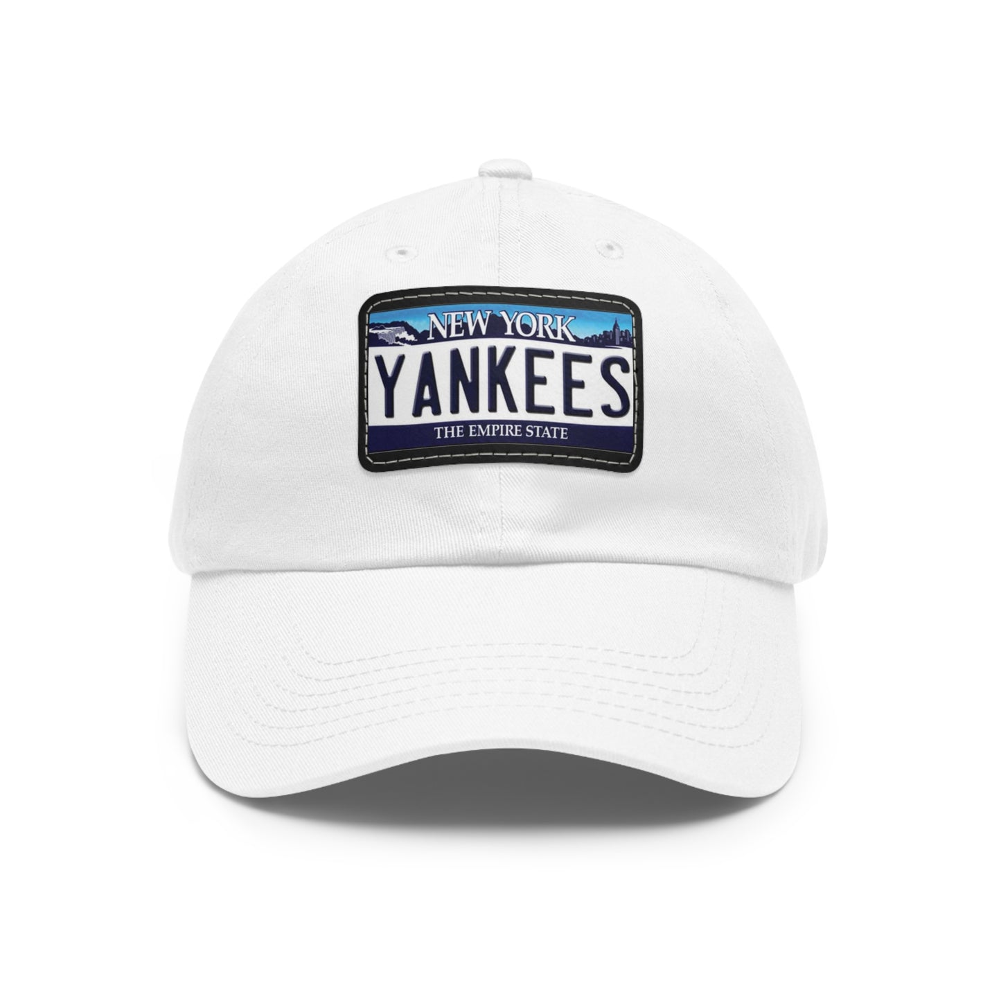 Yankees Ball Cap with NY License Plate Facsimile on Leather Patch