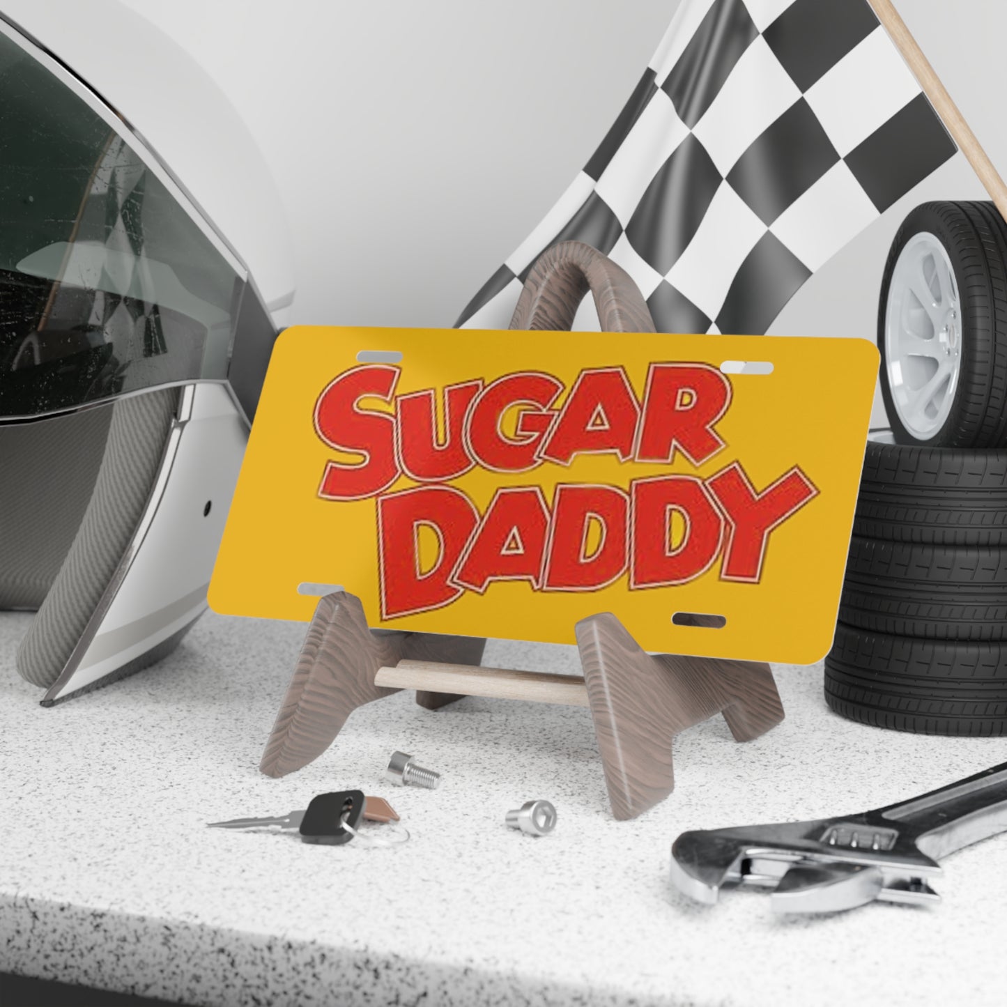 Sugar Daddy Vanity License Plate In Shop