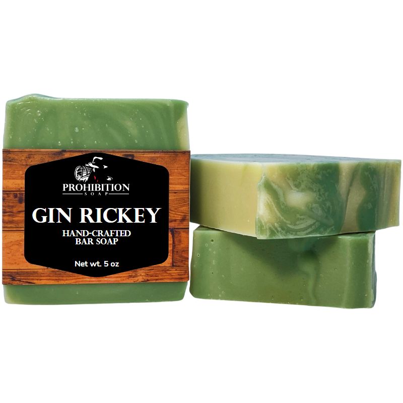 3 bars of Gin Rickey Handcrafted Soap