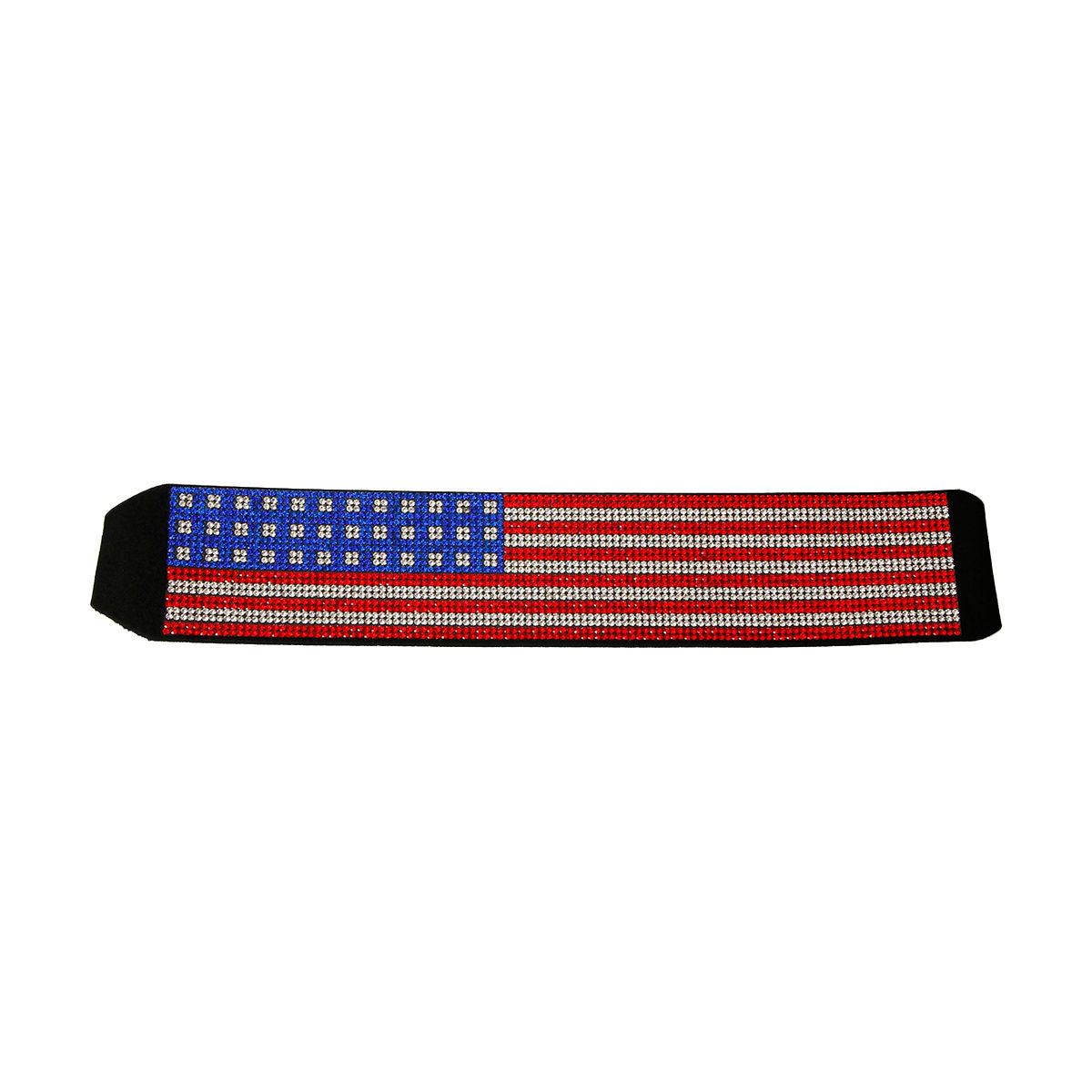 Rhinestone Flag Stretch Headband