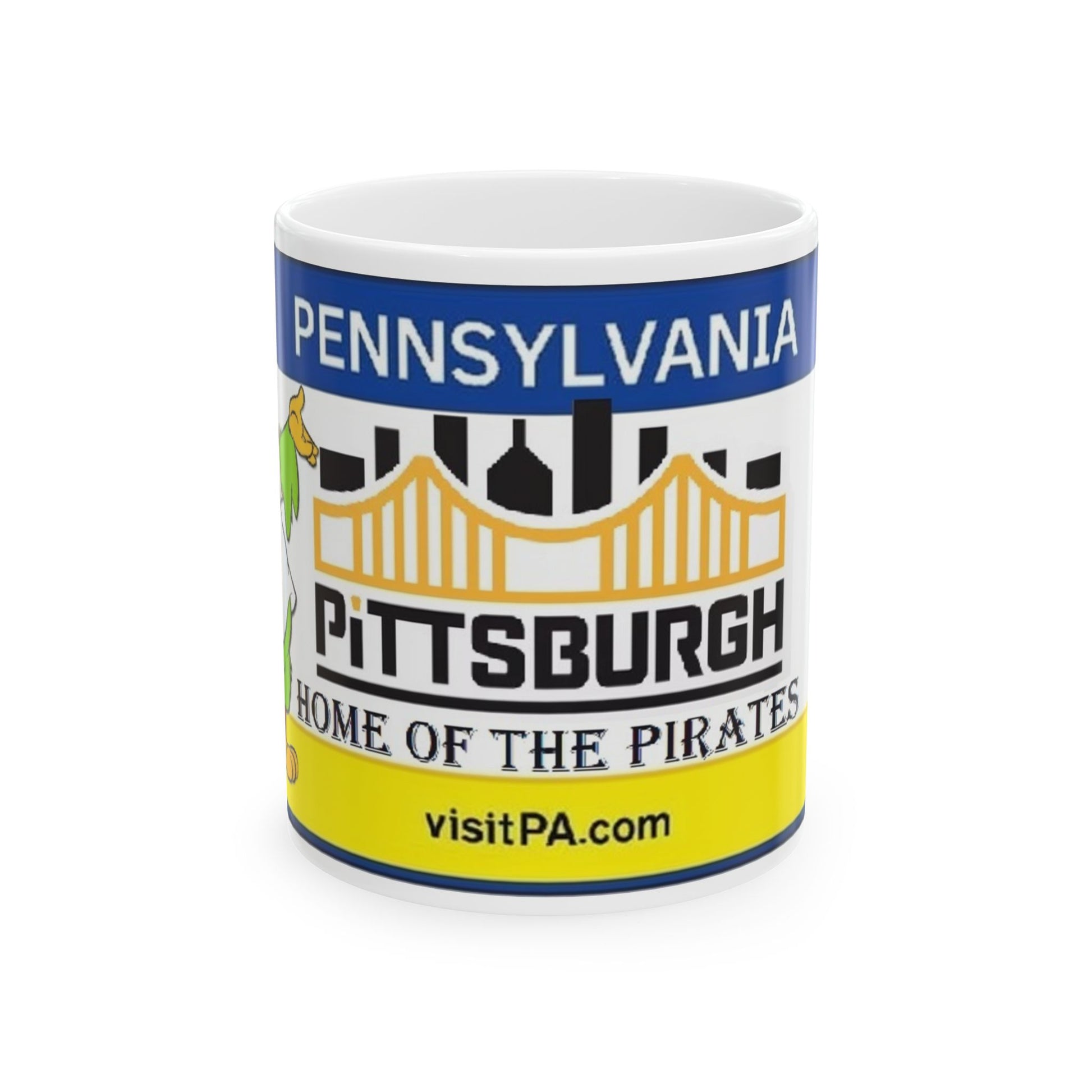 Pittsburgh Home Of The Pirates Ceramic Mug