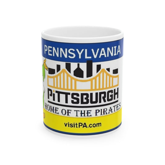 Pittsburgh Home Of The Pirates Ceramic Mug