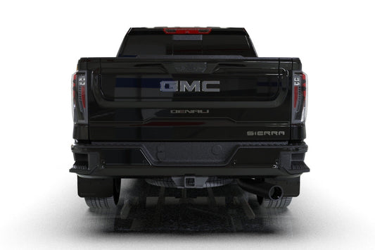 Rally Armor 20-26 GMC Sierra 2500/3500 HD Denali Black Mud Flap w/Metallic Black Logo