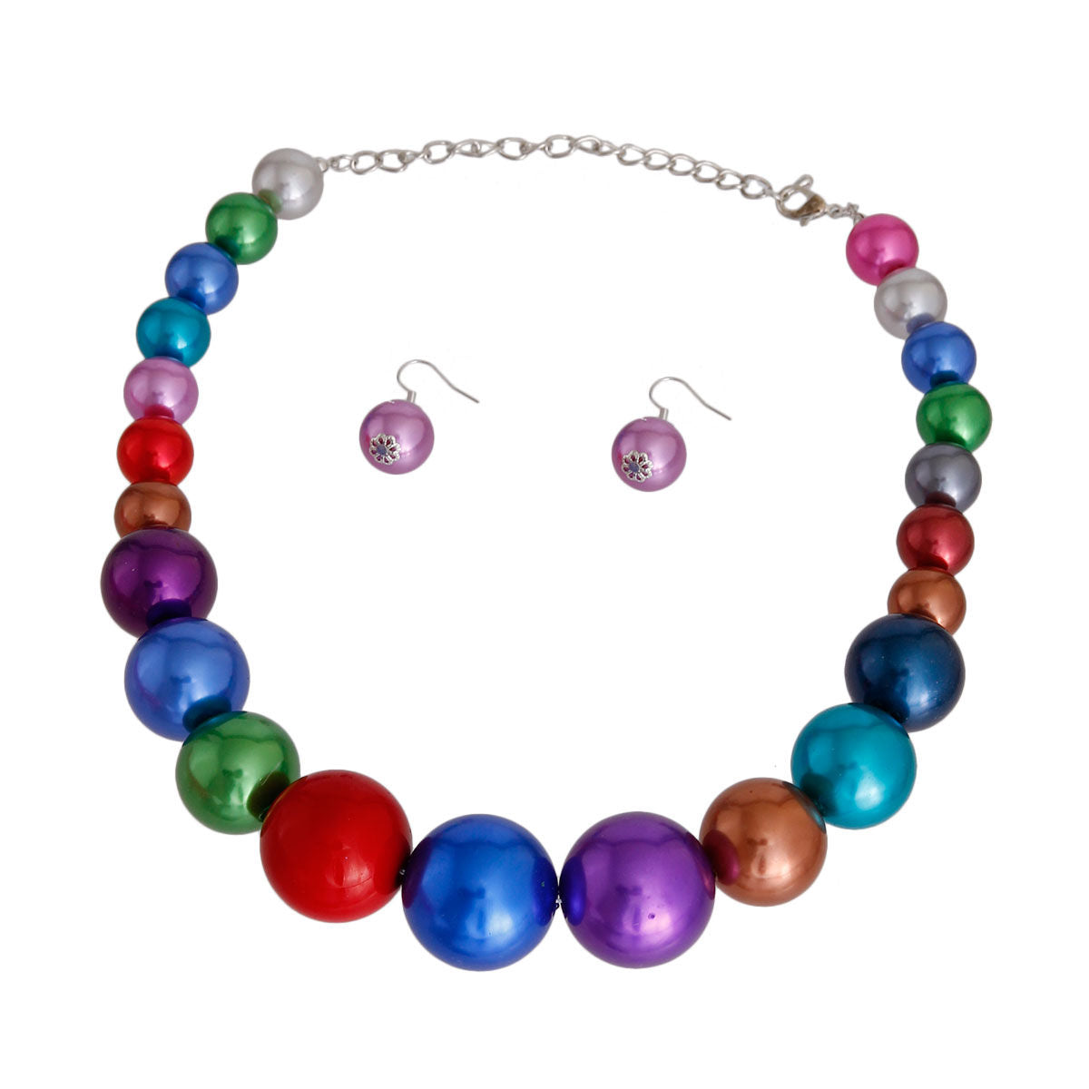 Multi Color Graduated Bubble Gum Pearls