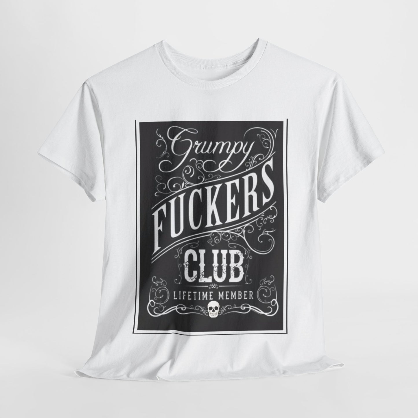 White Grumpy F*ckers Club Unisex Heavy Cotton Tee 