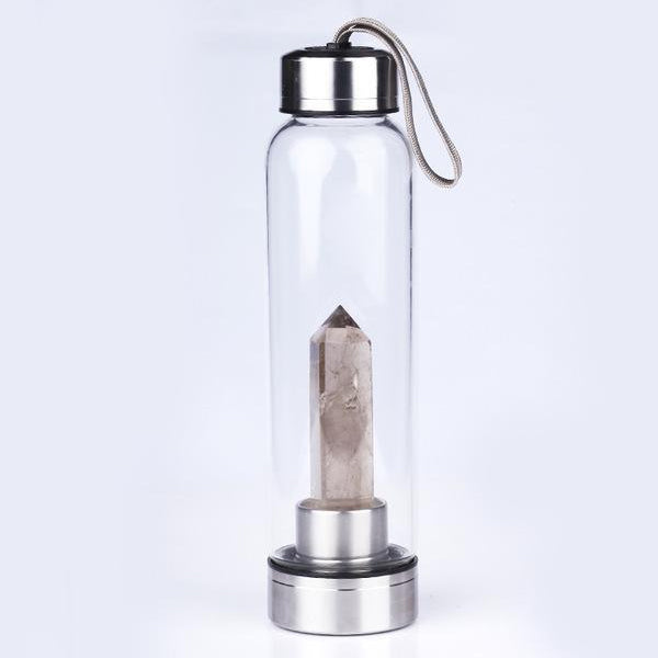 Pure Essence Natural Stone Infused Water In Glass Bottle