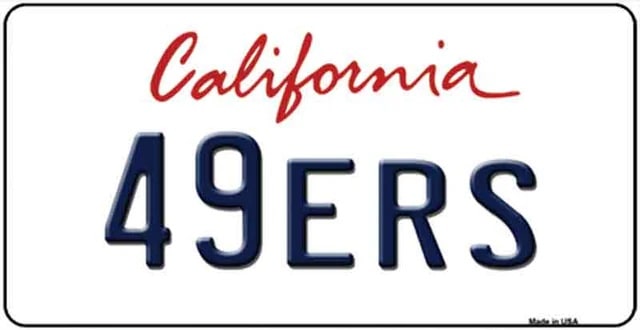 California 49ers Metal  Refrigerator Magnet