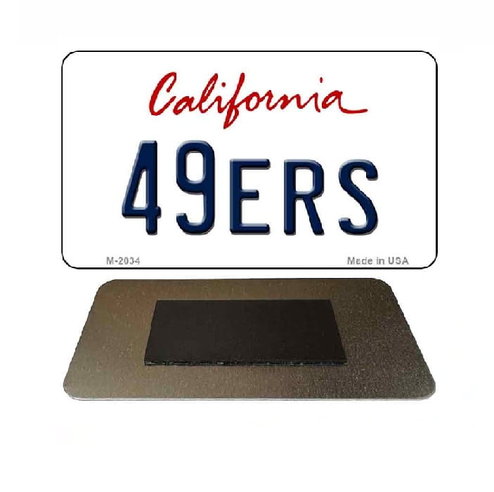 California 49ers Metal  Refrigerator Magnet