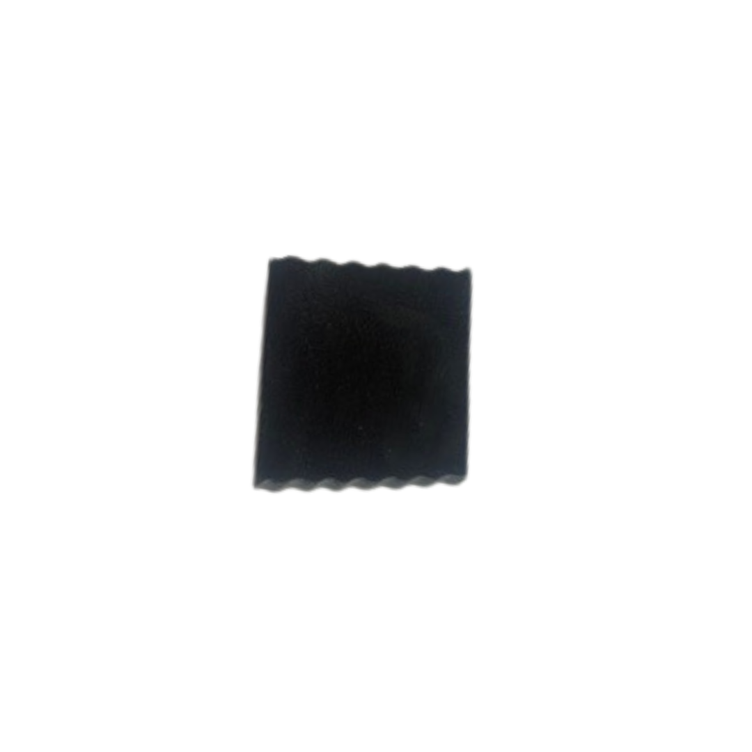 Black Detox & Glow: Charcoal Handmade Soaps with scalloped edges on a white background
