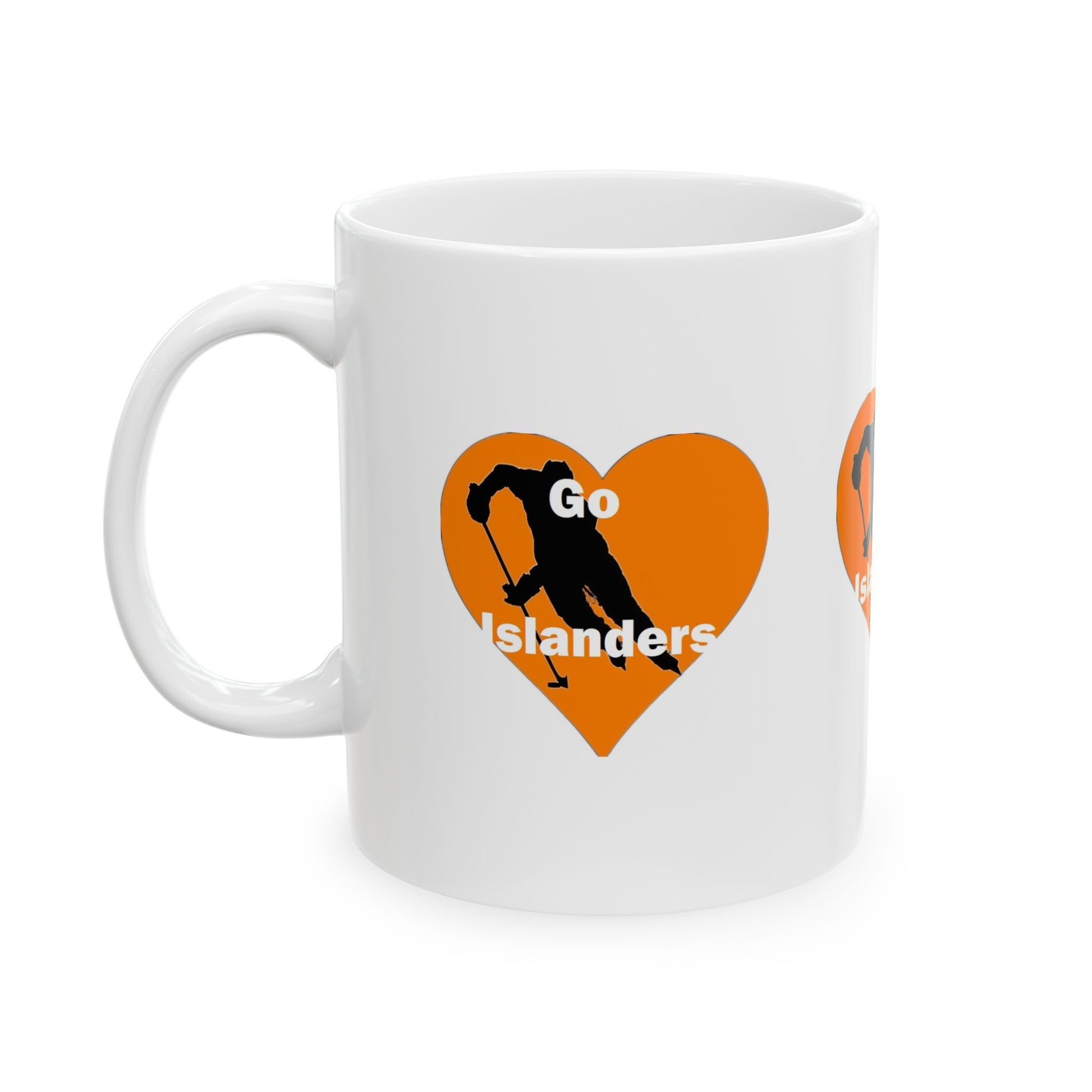 Left View Go Islanders Ceramic Coffee Mug,